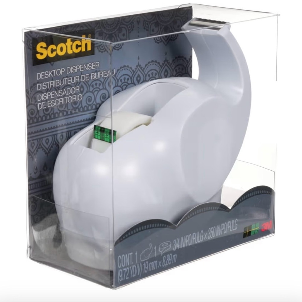 NEW Scotch White Elephant Desktop Tape Dispenser